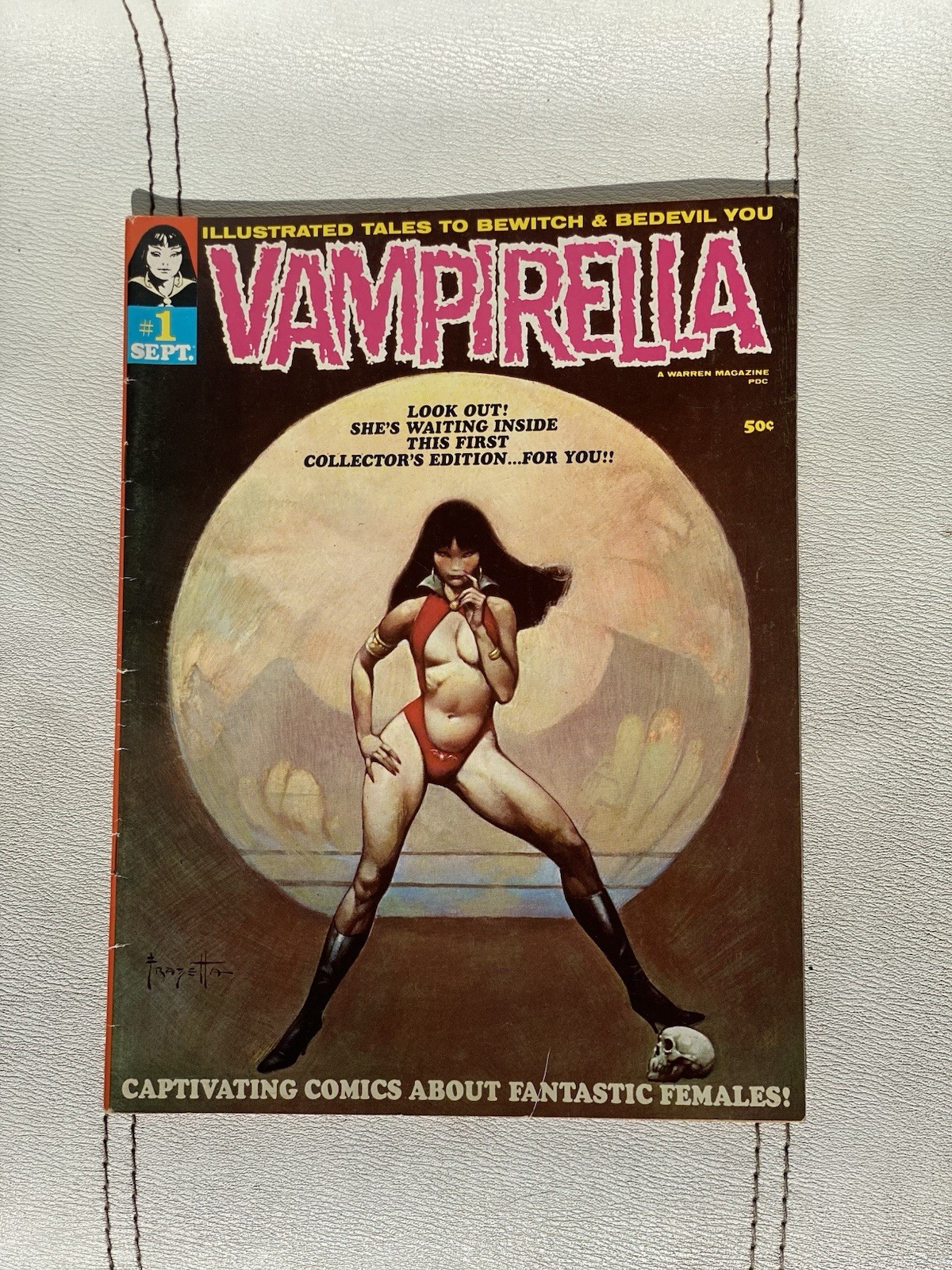 Vampirella # 1 from Warren September 1969 Frank Frazetta Cover