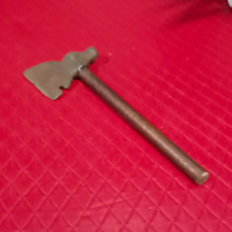 Vintage Original Small Metal Axe Hatchet Collectible Wooden Handle Sugar Axe