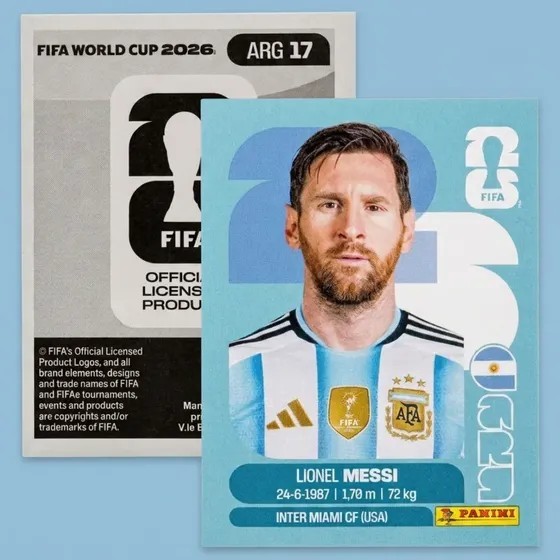 PANINI FIFA WORLD CUP 2026 / FWC2026 STICKER - LIONEL MESSI - [ARG17] - TRACKING