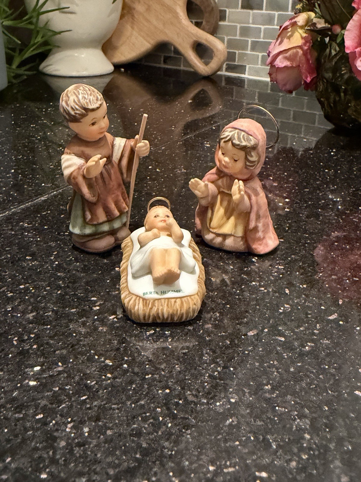 Goebel 1999 Berta Hummel Miniature Nativity, Holy Family