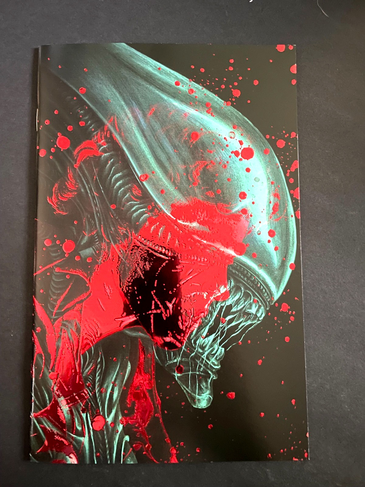 Female Force Sigourney Weaver Will Shrike Alien Blood Splatter Spot Foil Ltd 100