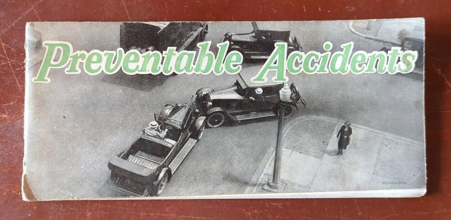 Antique 1925 Preventable Accident Guide Booklet Lumberman's Mutual Casual Ins.