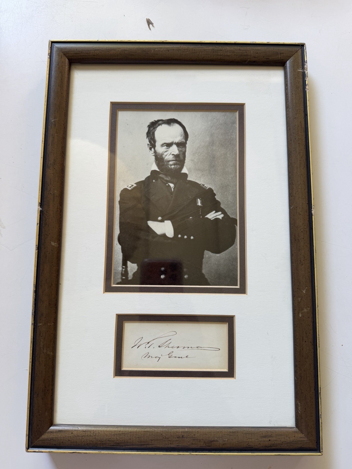 WILLIAM T. SHERMAN AUTOGRAPHED SIGNED PHOTOGRAPH RARE Civil War General US Army