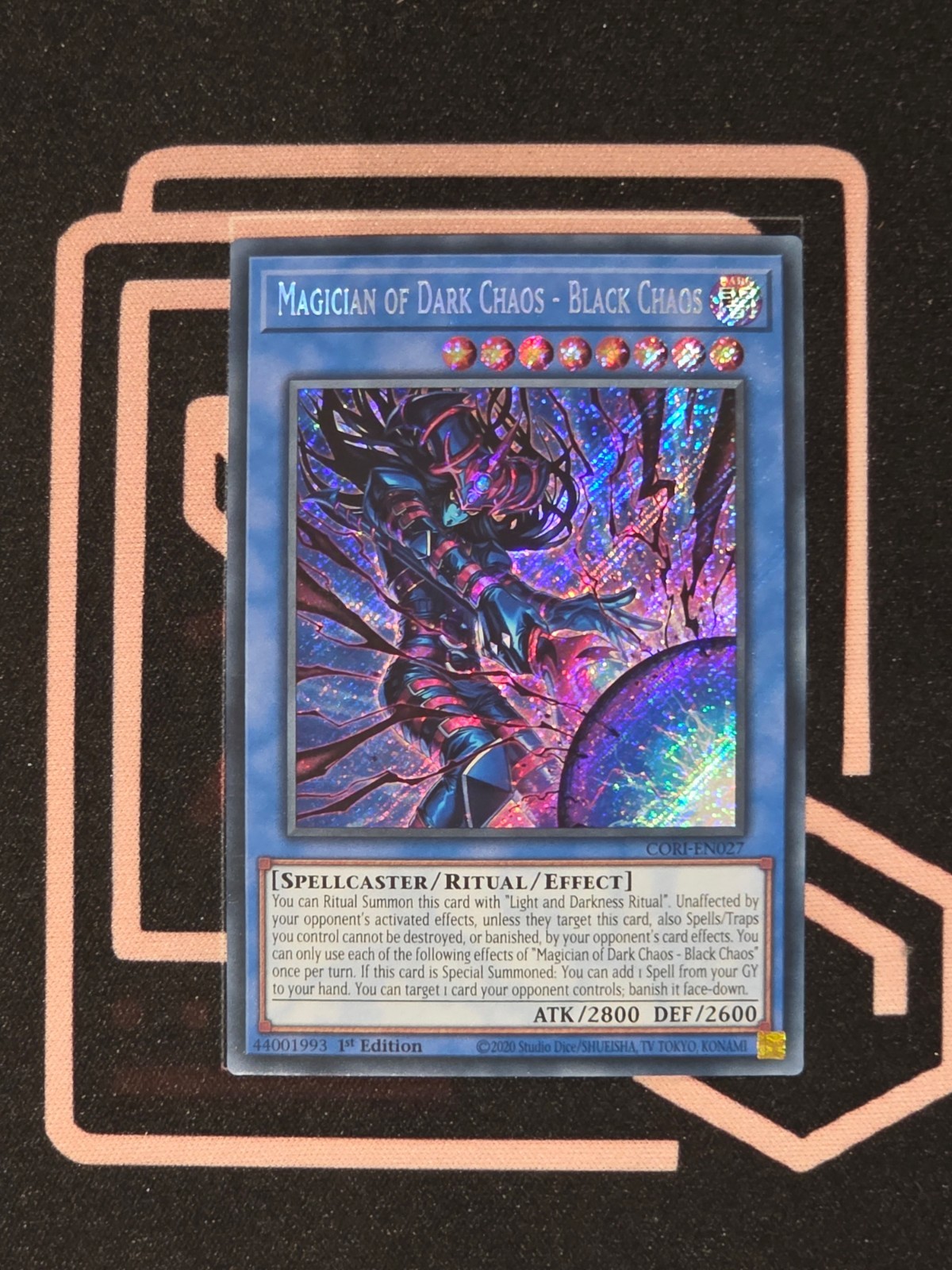 CORI-EN027 Magician of Dark Chaos - Black Chaos Secret Rare 1st Ed YuGiOh 