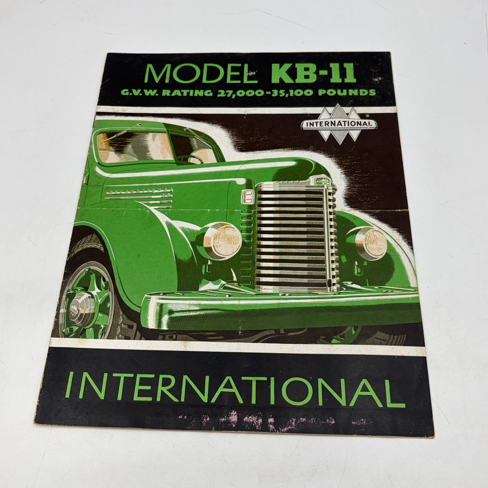 VINTAGE International Harvester Truck Original Dealer Sales Brochure Model KB-11