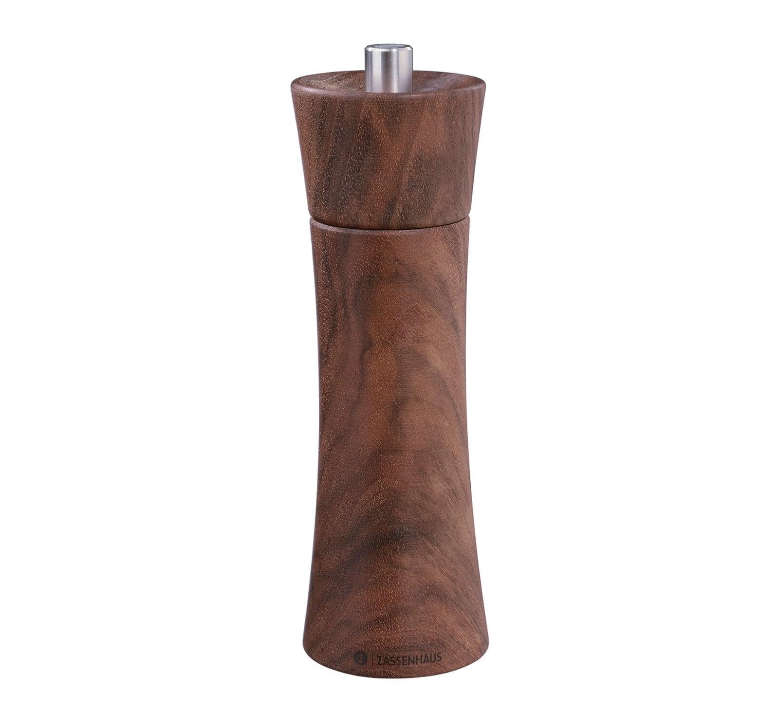 Zassenhaus Frankfurt Walnut Salt Mill 7x2.3 in Adjustable Ceramic Grinder Zassenhaus Frankfurt Walnut Salt Mill 7x2.3 in Adjustable Ceramic Grinder