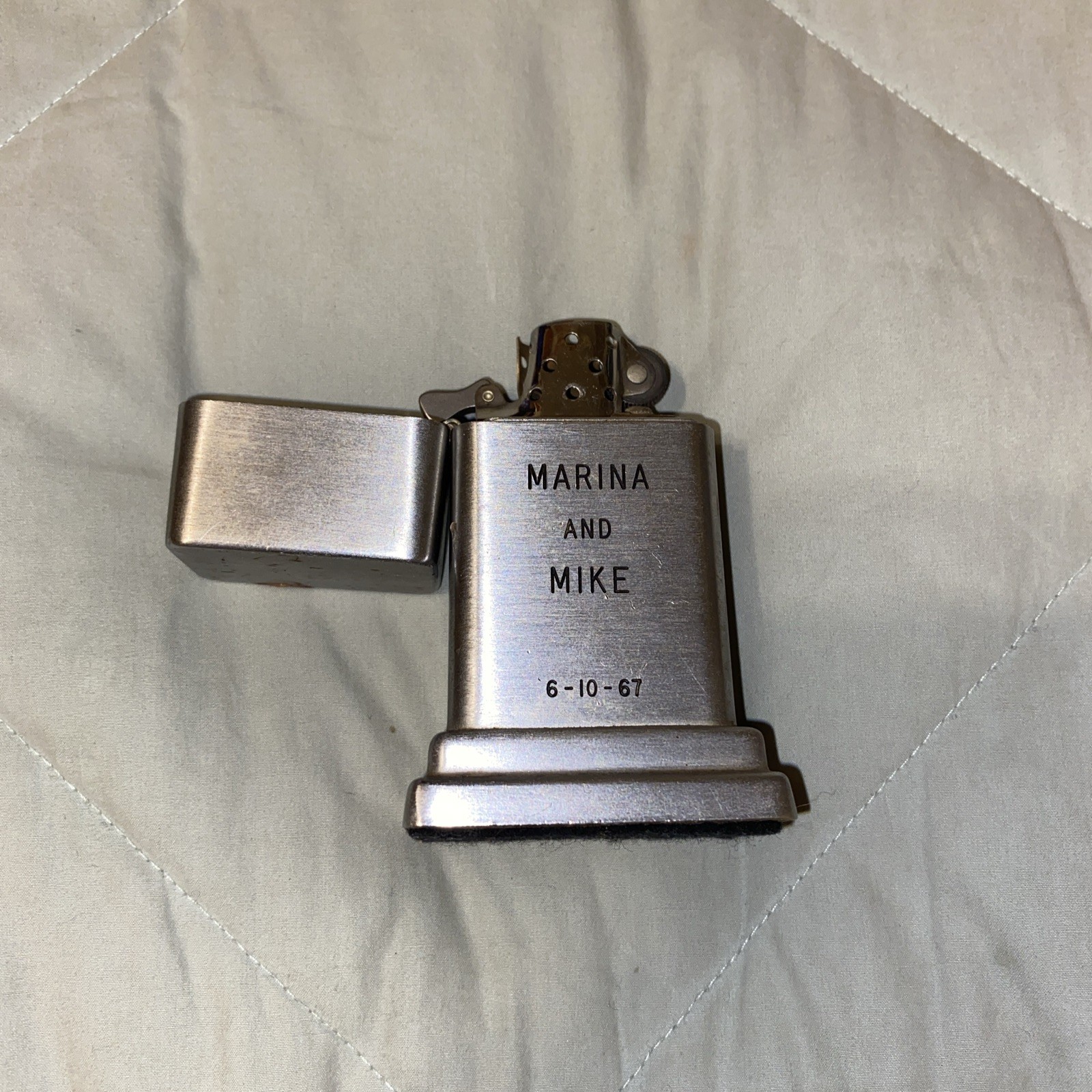 1967 RCA Barcroft Table Lighter – Award Model w/ Vintage 1960s Zippo Insert 