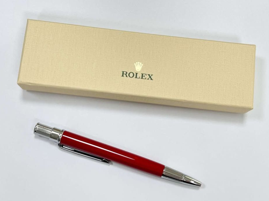 Rolex Red Ruby Oyster Ballpoint Pen – Luxury Writing Tool – Full Box - Freeship