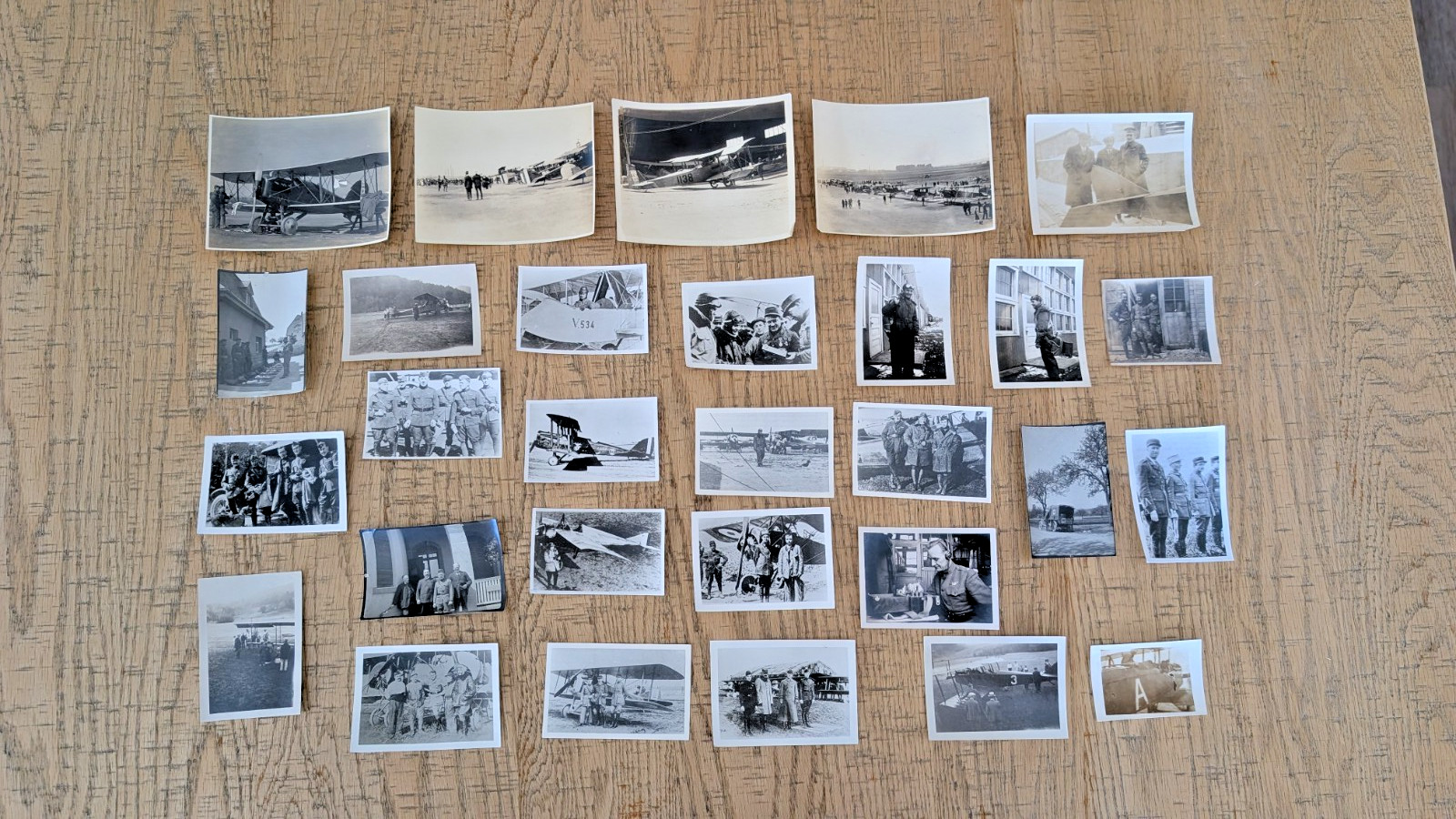 29pc WWI Early Aviation Photo Lot Biplanes Pilots McCook Field 1915-23
