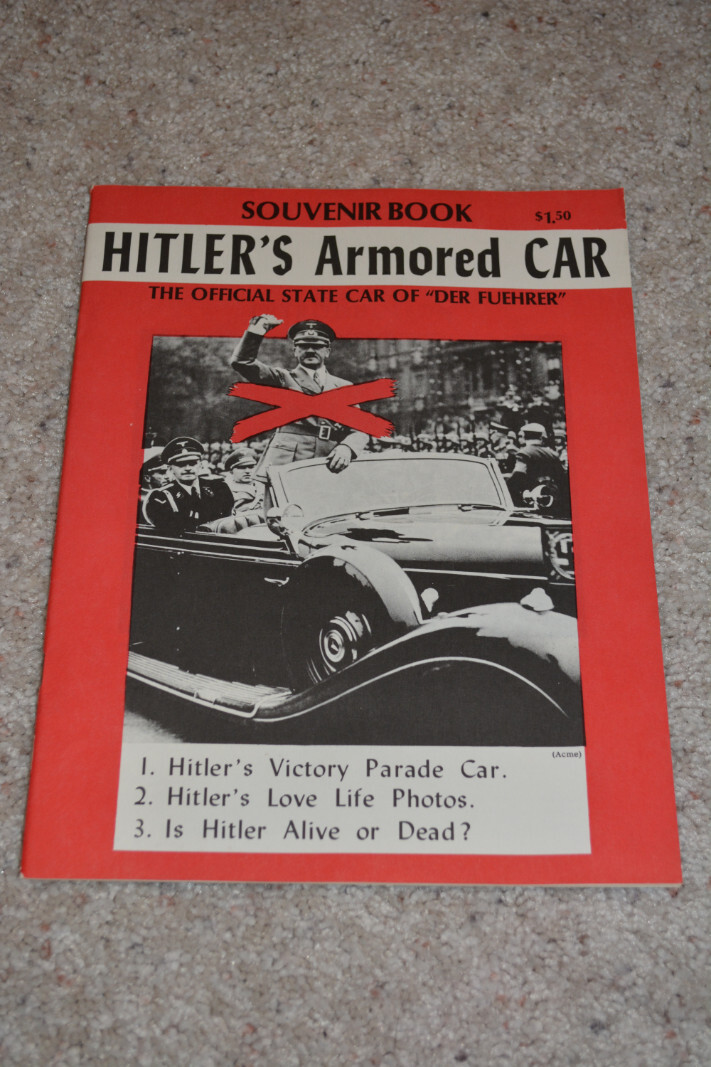 SOUVENIR BOOK HITLER'S MERCEDES-BENZ ARMORED CAR 770K GROSSER EVA BRAUN PHOTOS