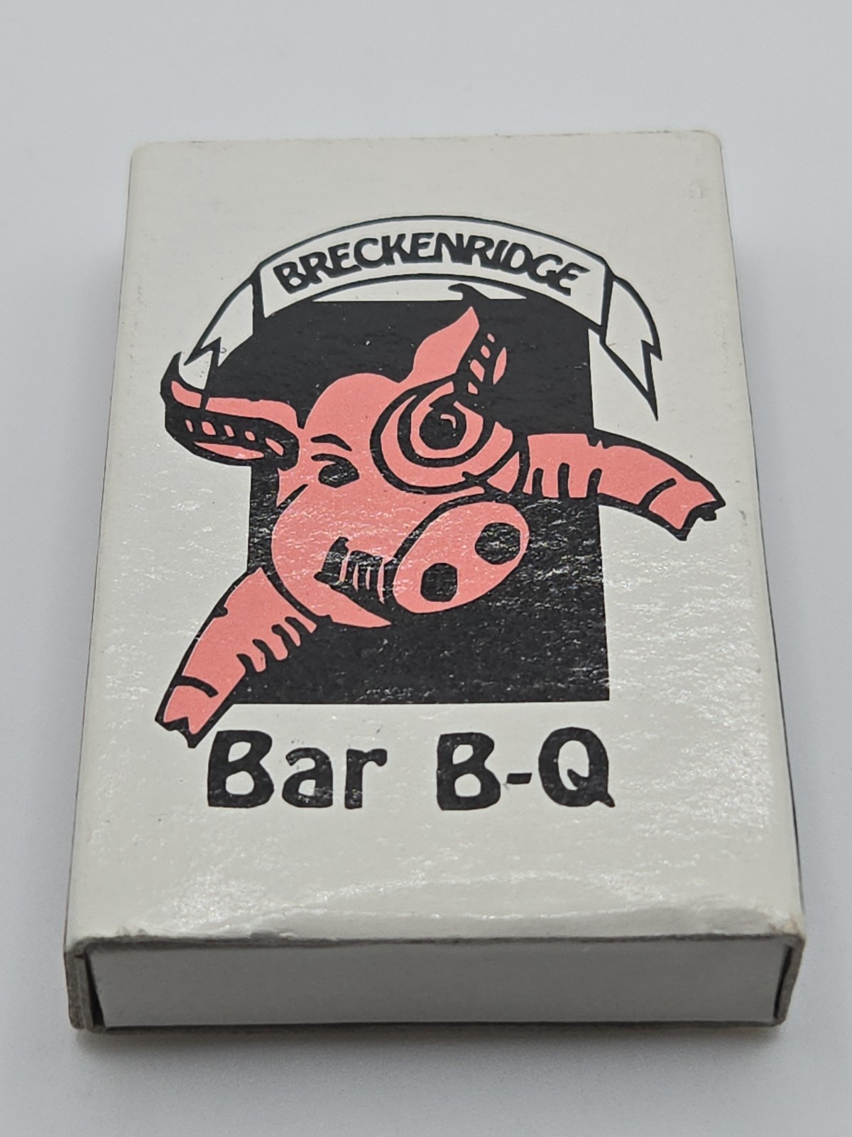 Breckenridge Bar B-Q Matchbox Unstruck Matchbook Colorado BBQ Restaurant Vintage
