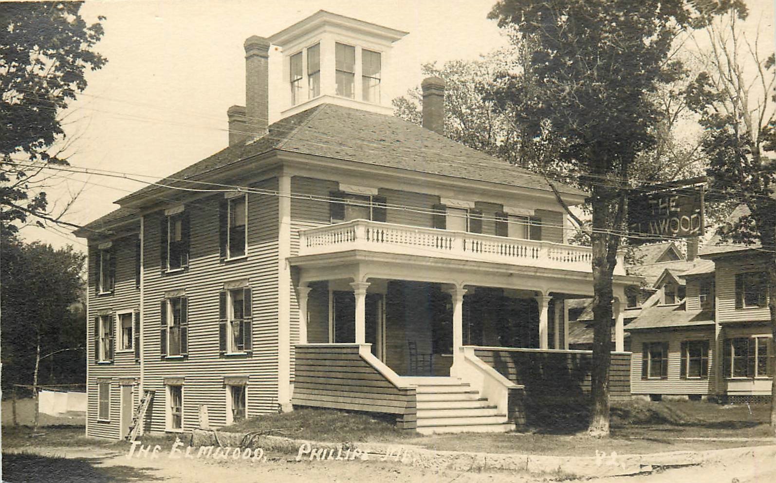 c1910 Phillips Maine The Elmwood Eastern Illustrating  RPPC Postcard 25-9339