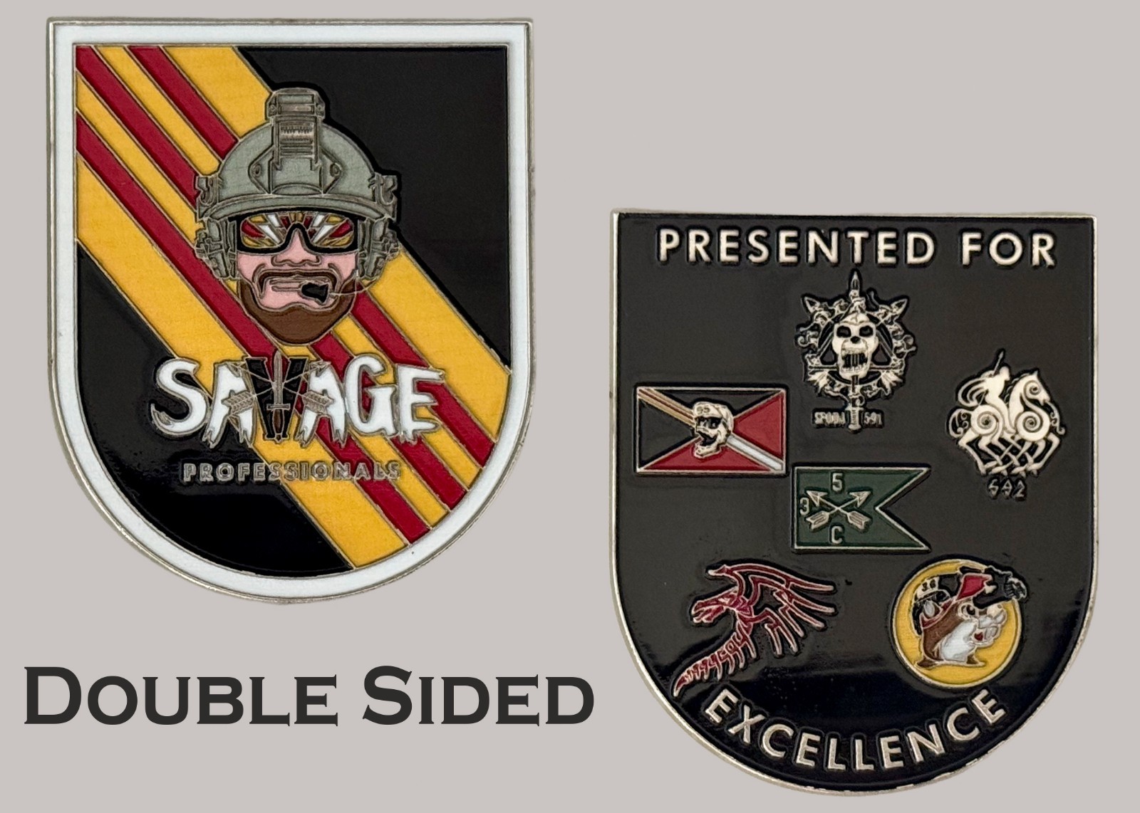 Savage Professionals Presented For Excellence Shield Challenge Coin  J#42