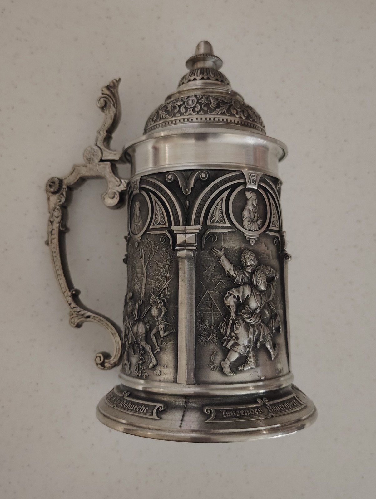 Artina SKS Zinn Pewter Cup Vintage German Craftsmanship. Excellent Condition.