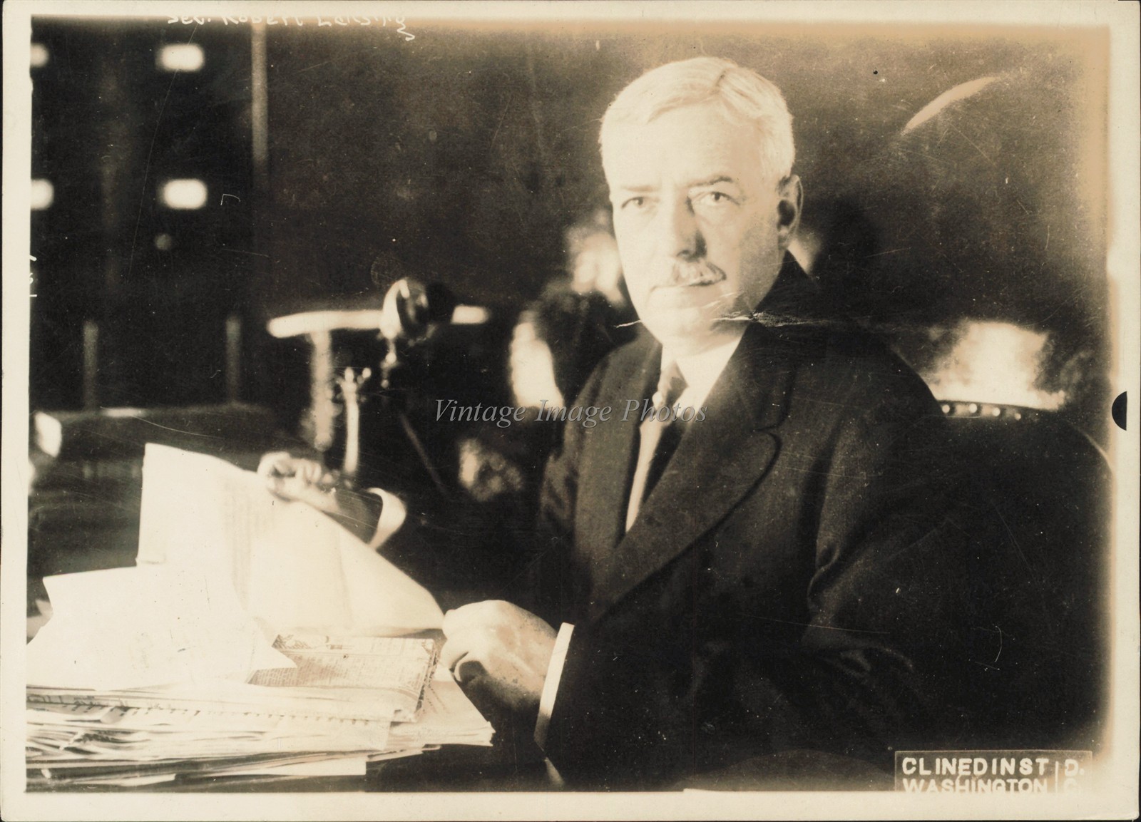 1918 Robert Lansing Secretary State American Lawyer Democratic Politician Photo