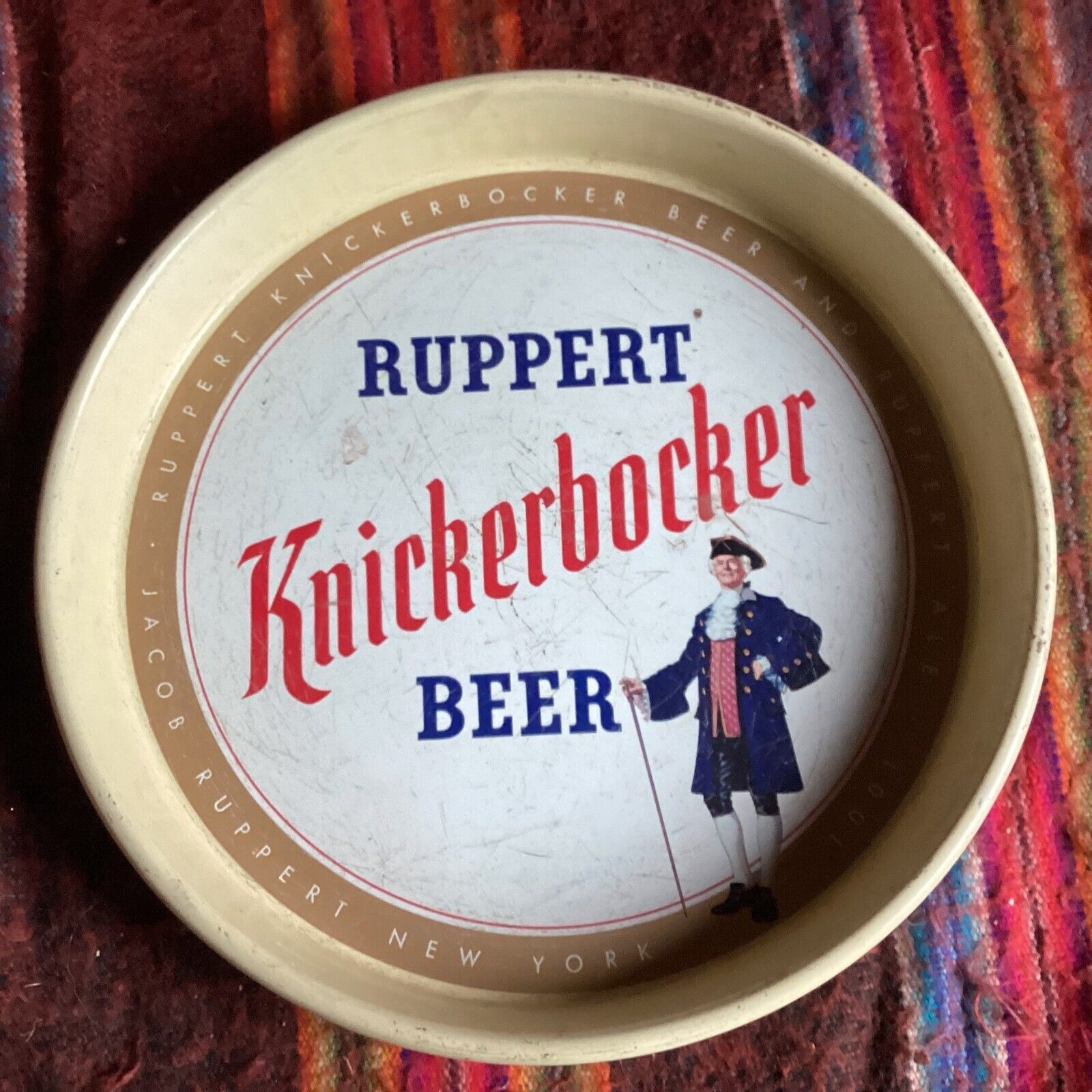 Ruppert Knickerbocker Beer Ruppert Ale Tray Amer. Can Co 13\
