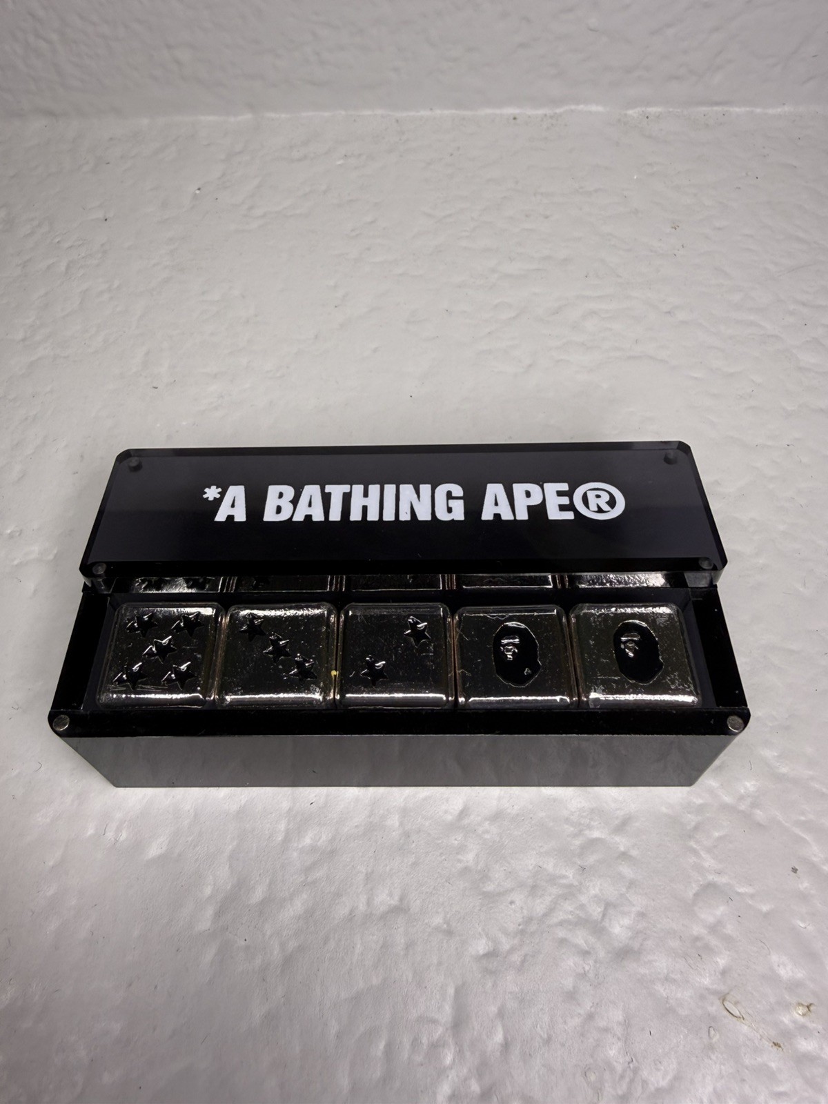A BATHING APE Metal Dice Set (5) | Las Vegas Store  EXCLUSIVE BAPE Dice 
