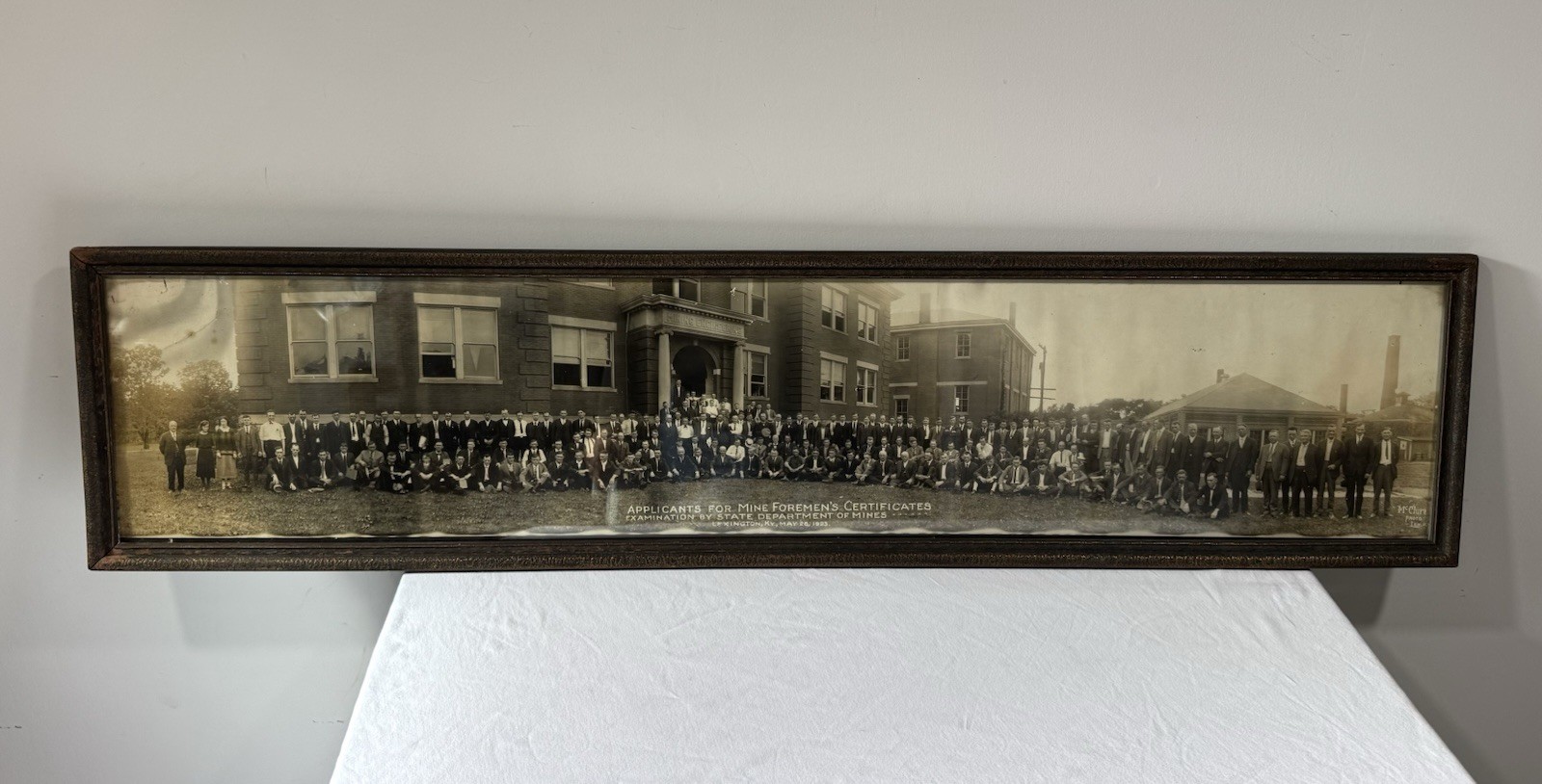 Huge Antique 1923 Photo Applicants For Mine Foreman’s Certificates Lexington KY