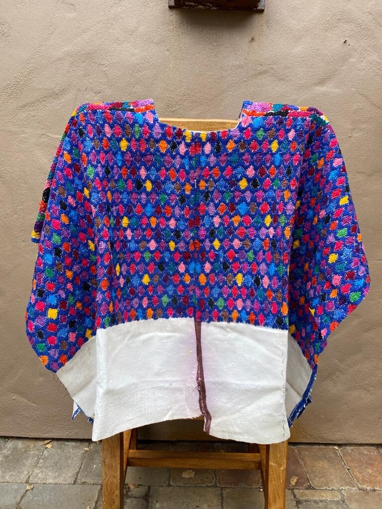 Vintage Handwoven Guatemalan Huipil Blouse, Authentic San Pedro Sacatepequez Vintage Handwoven Guatemalan Huipil Blouse, Authentic San Pedro Sacatepequez