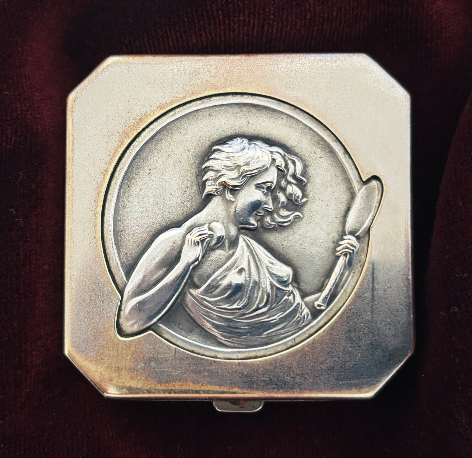 Vintage French Face Powder Compact - C1925