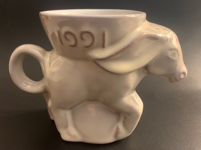 1991 Frankoma Glazed Pottery Political Democrat \