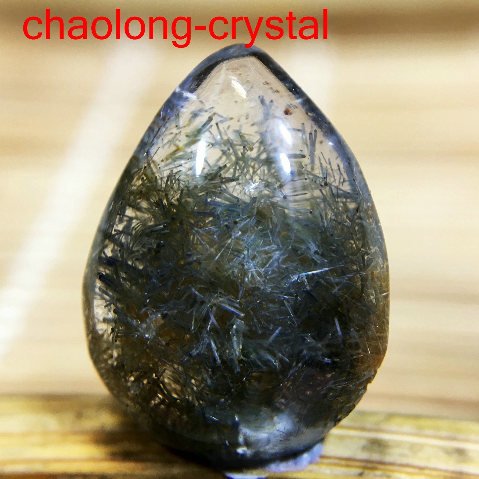 4.6Ct Very Rare NATURAL Beautiful Blue Dumortierite Quartz Crystal Pendant C924