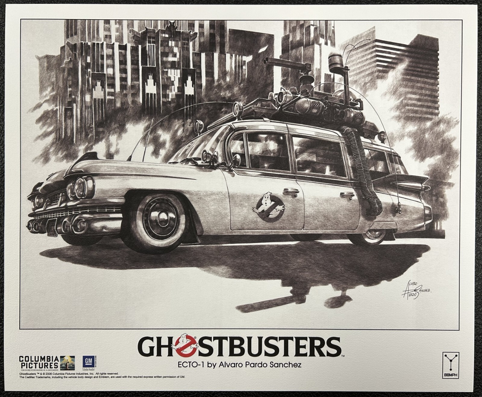 Ghostbusters ECTO-1 Lithograph 14\