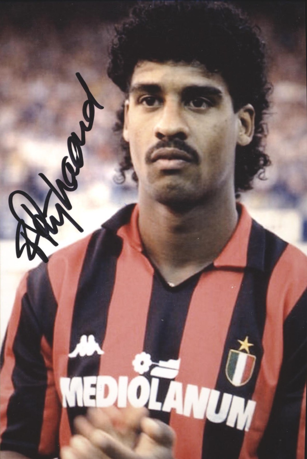 Frank Rijkaard Euro 1988 original signed photo 10 x 15 cm 