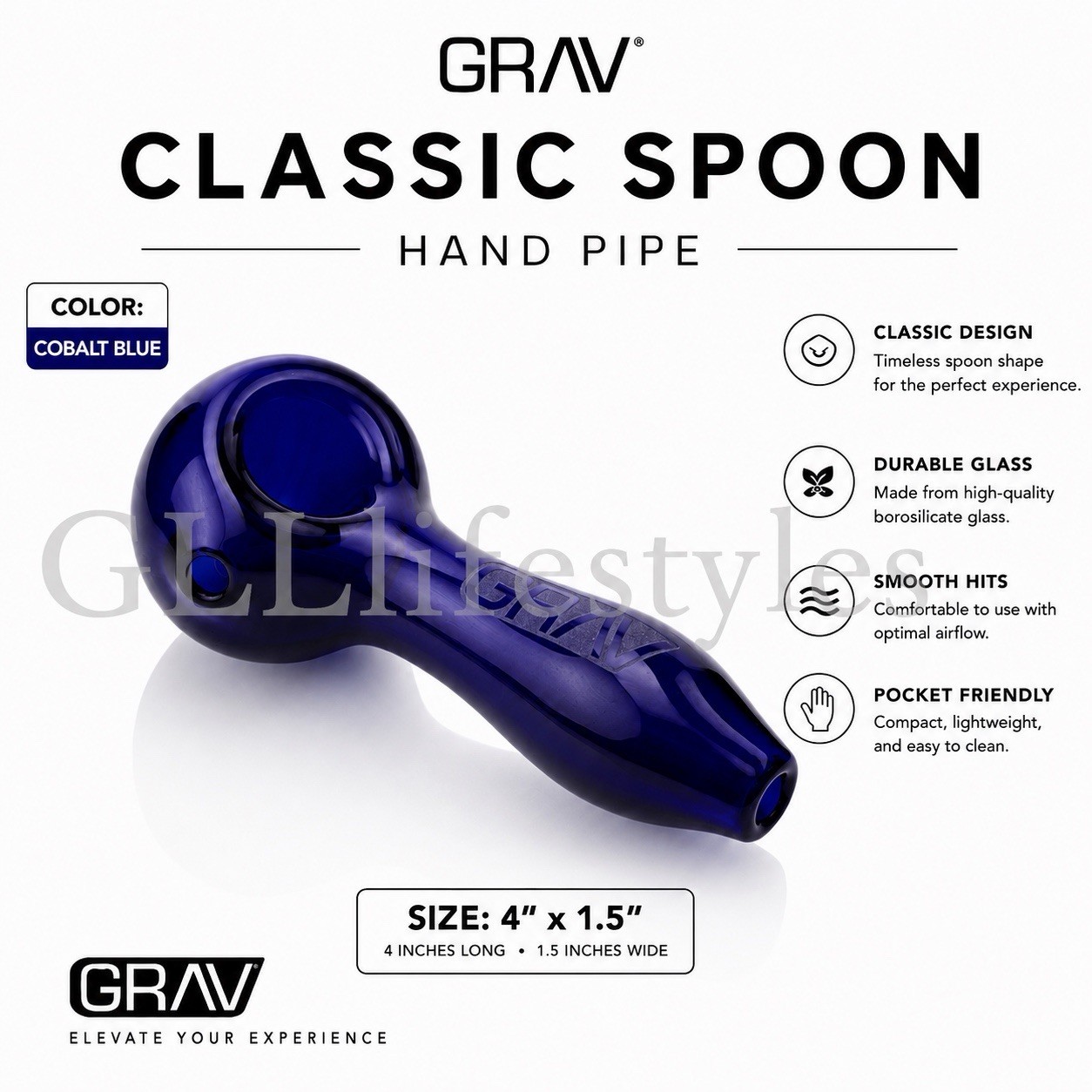 GRAV® CLASSIC SPOON, Large Bowl, Simplicity At It’s Finest, Authorized Dealer