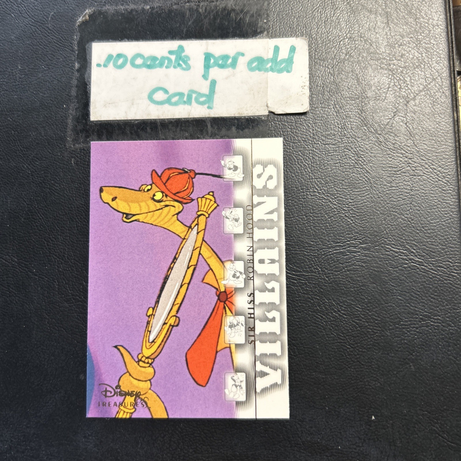 Jb10b Disney Treasures 2004 #162 Sir hiss Robin Hood villain add ship .10 cents