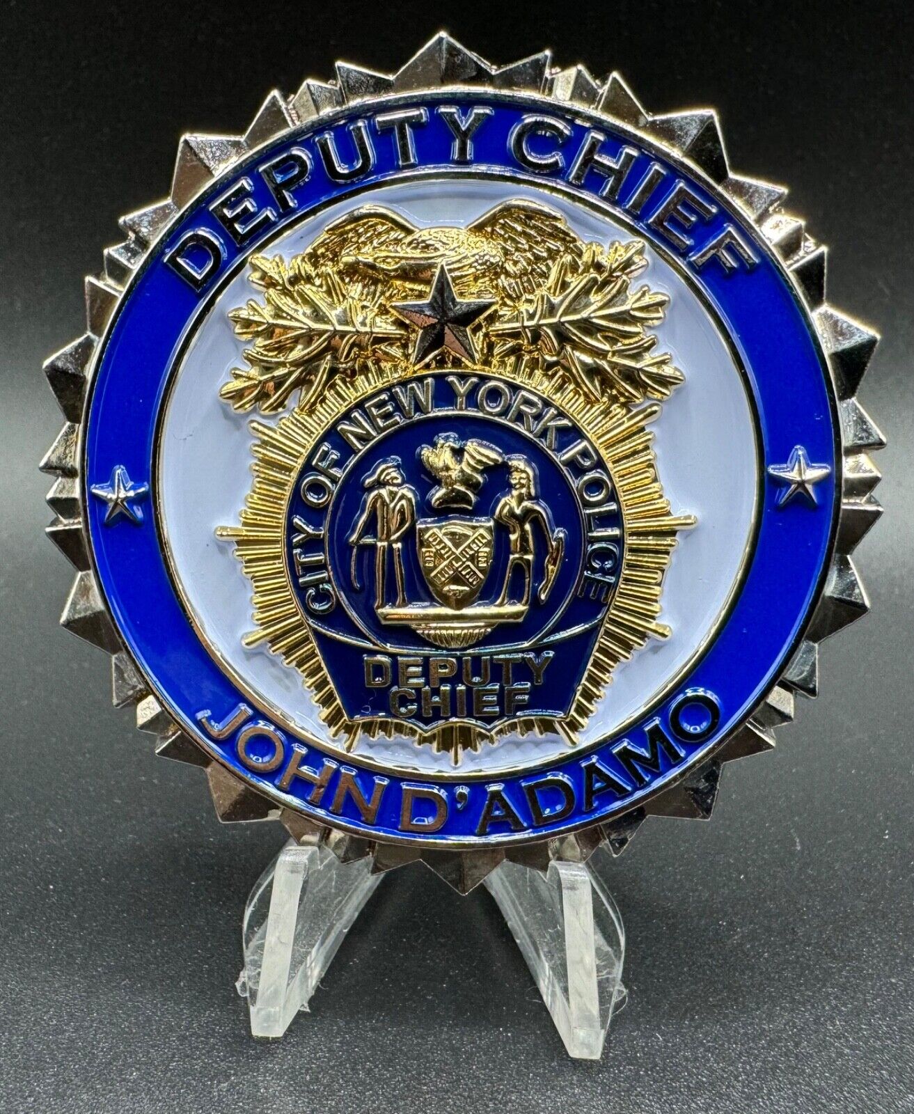 NYPD Deputy Chief J. D'adamo Strategic Response Group Police Off. Challenge Coin