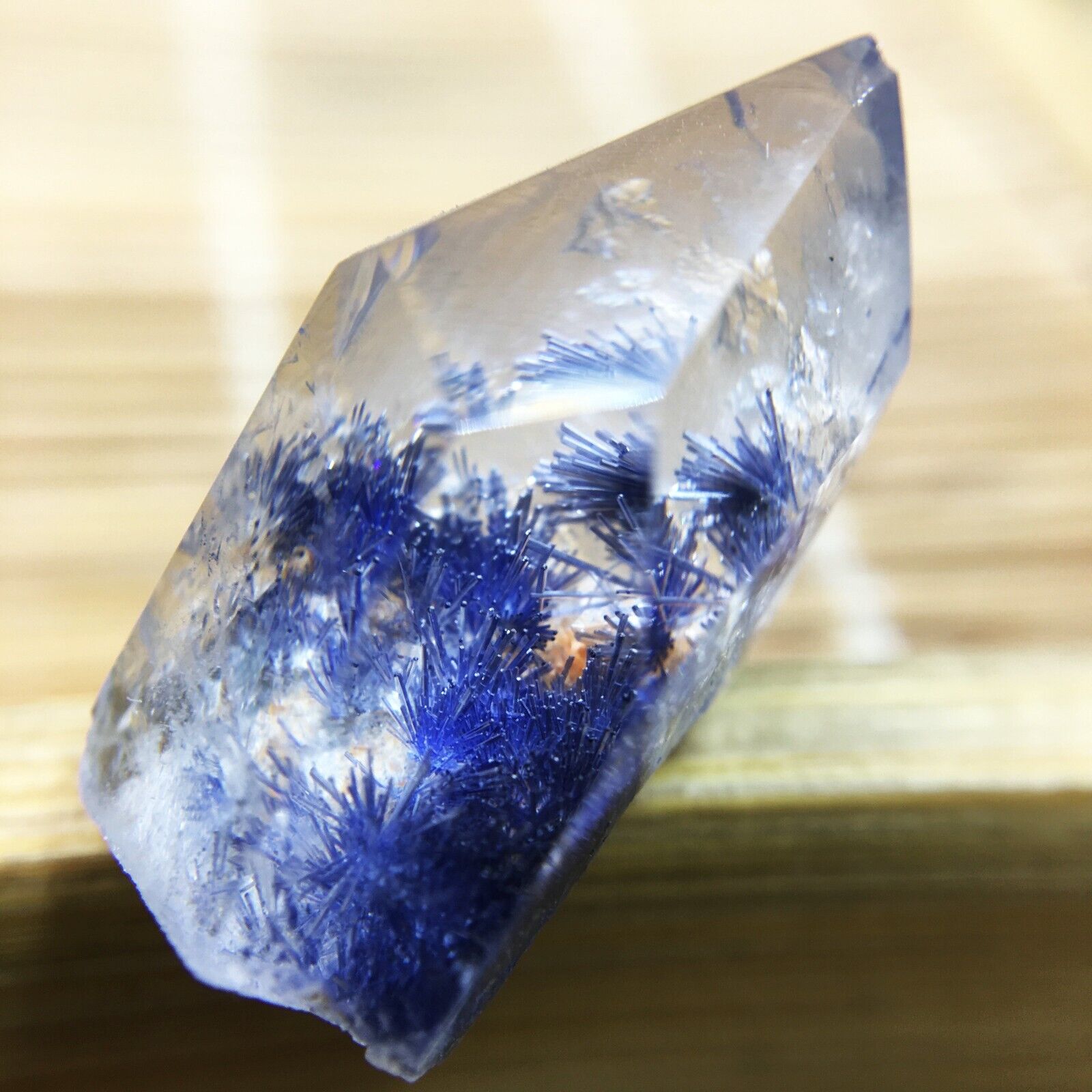 11.2Ct Very Rare NATURAL Beautiful Blue Dumortierite Quartz Crystal Specimen