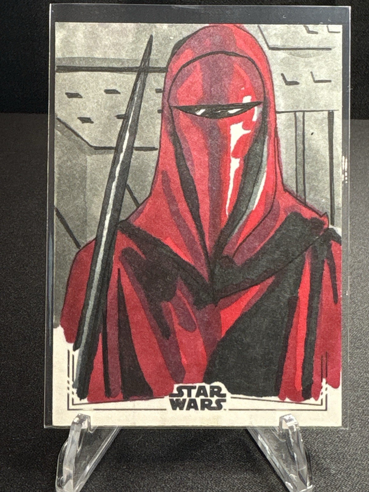 2026 TOPPS CHROME STAR WARS GALAXY - THE ROYAL GUARD - Sketch 1/1