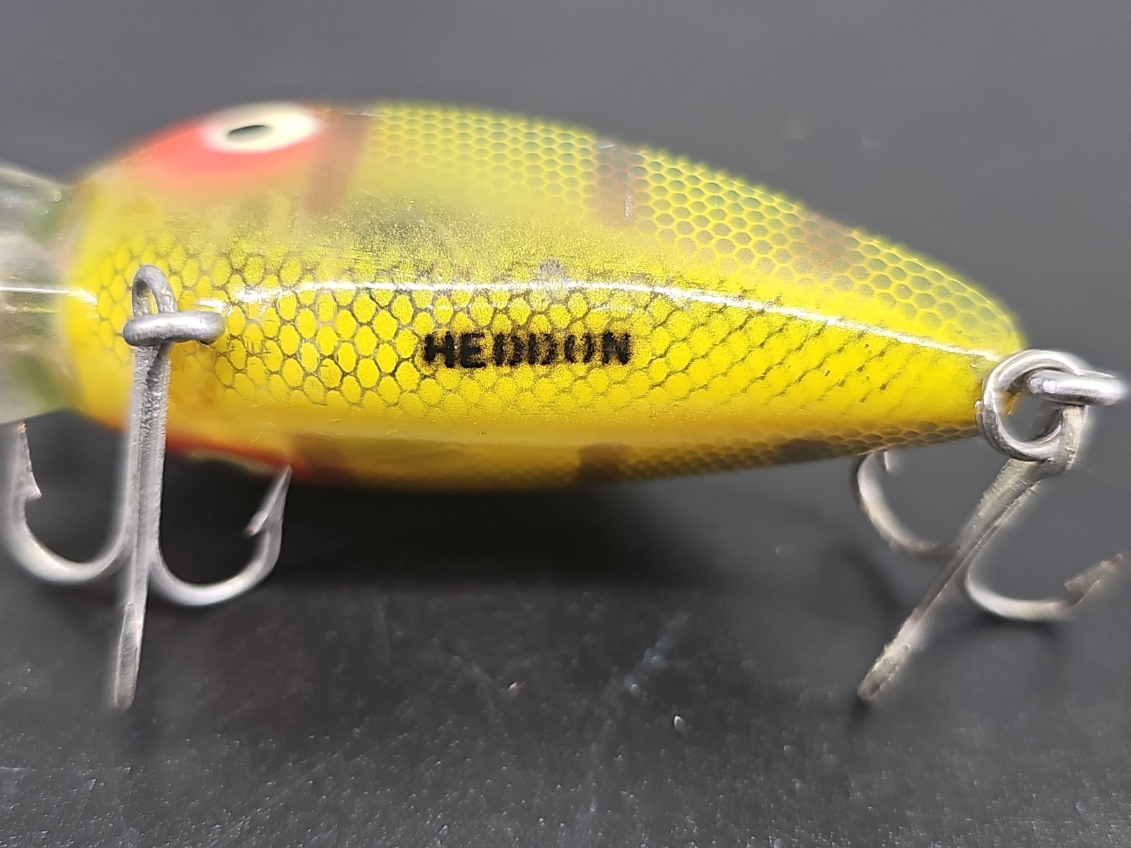Vintage Heddon Big Hedd head Hunter fish Green color Vintage Heddon Big Hedd head Hunter fish Green color