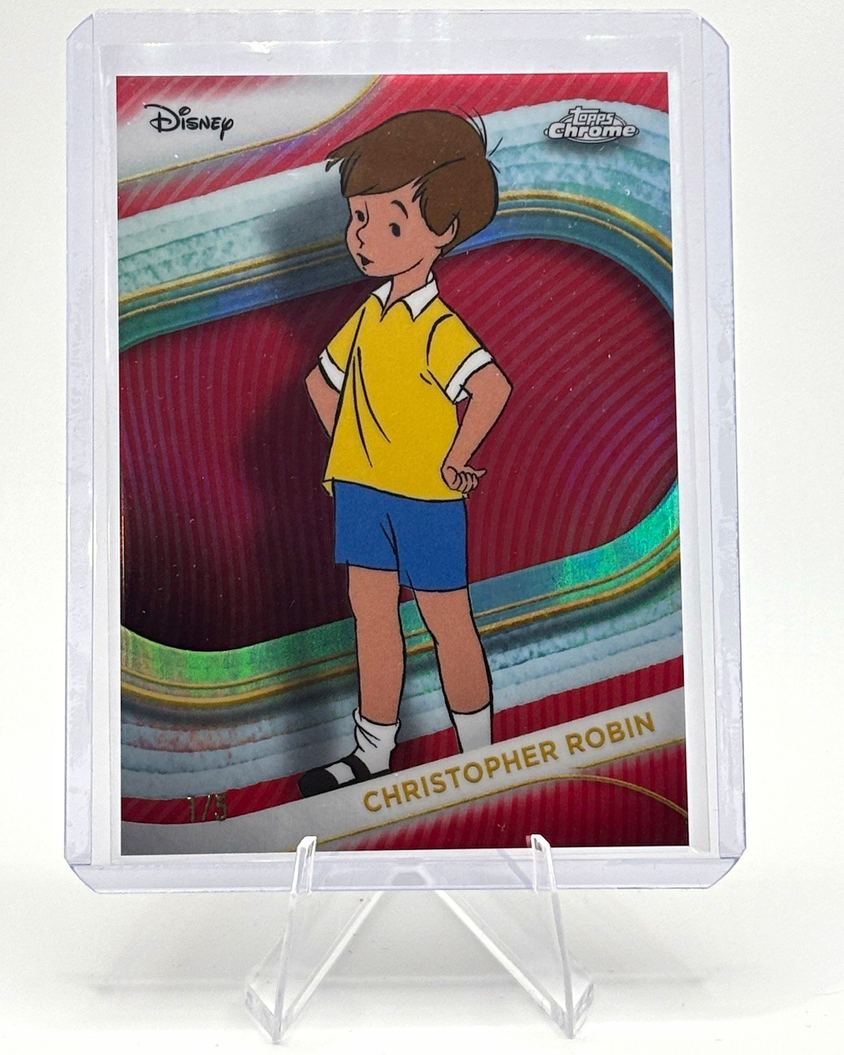 Topps 2025 Chrome Disney Red Refractor Christopher Robin #147       1/5
