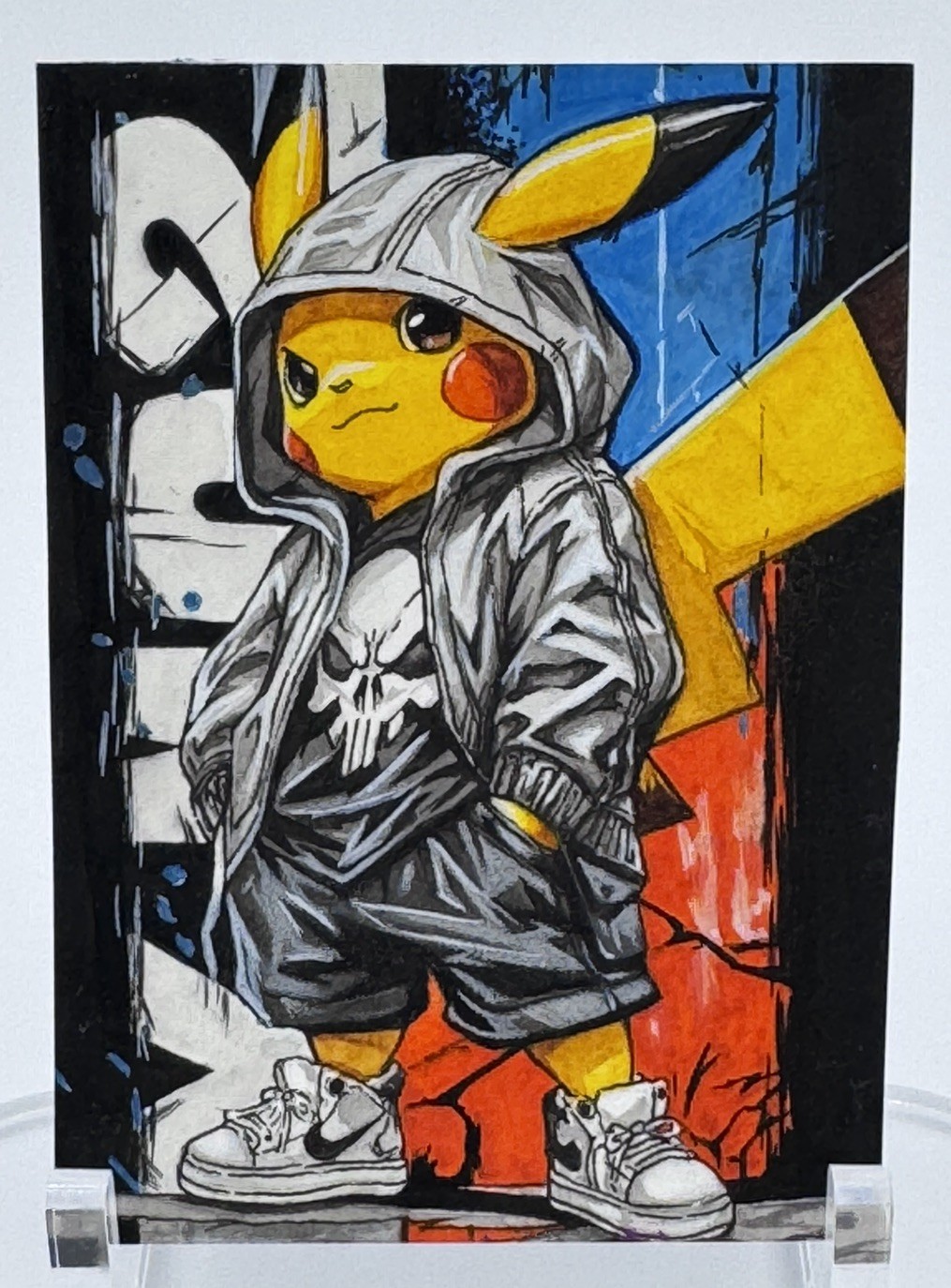 GGC Studio Pokémon Pikachu Artist Hand Drawn Auto Sketch Card 1/1 ACEO ORIGINAL GGC Studio Pokémon Pikachu Artist Hand Drawn Auto Sketch Card 1/1 ACEO ORIGINAL