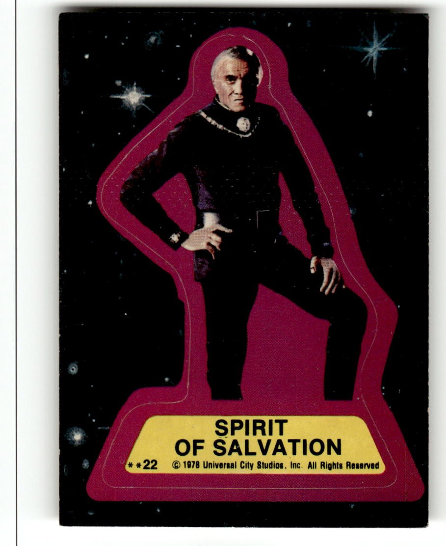 1978 Topps Battlestar Galactica #22 Spirit of Salvation Stickers