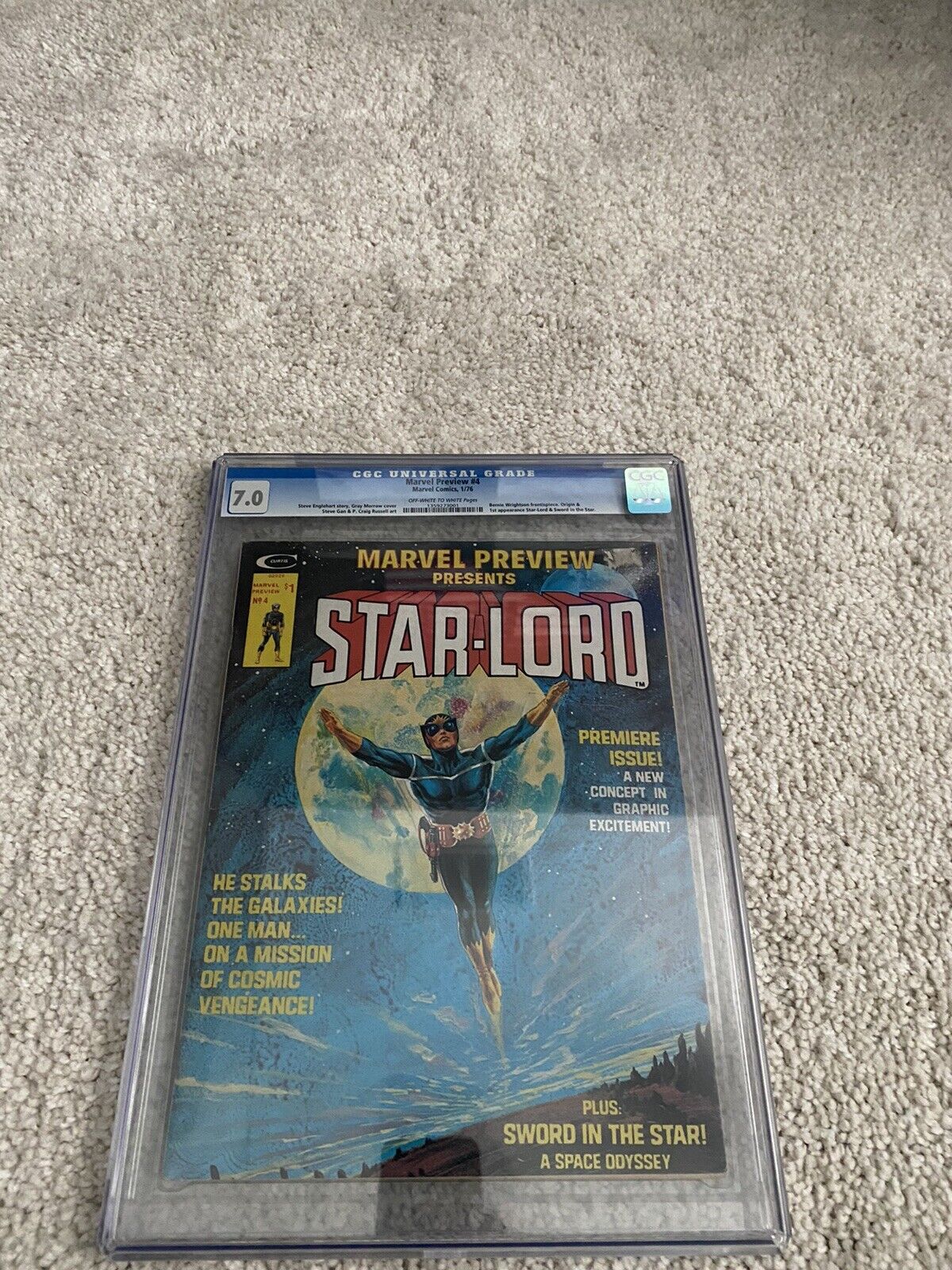 Marvel Preview # 4 CGC 7.0 FIRST APPEARANCE OF STAR-LORD
