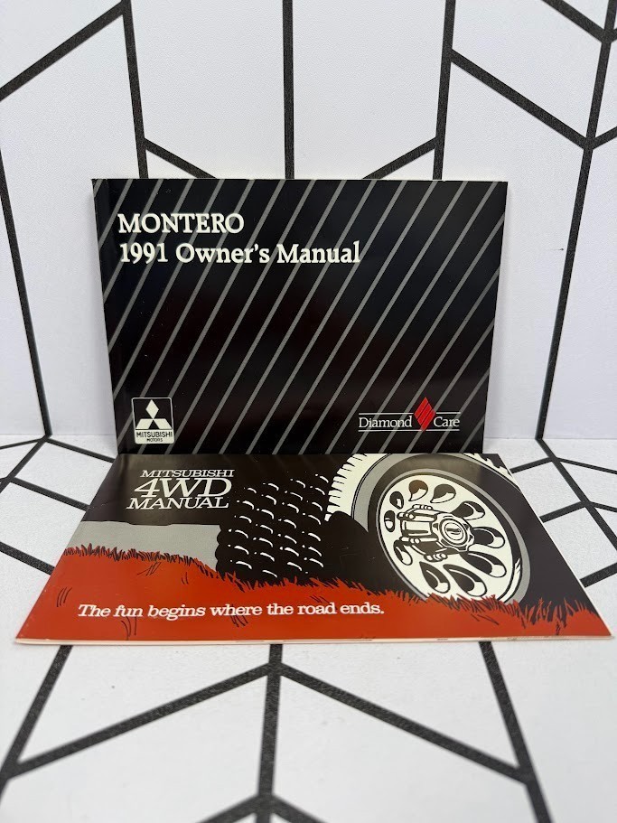 1991 Mitsubishi Montero Owner\'s Manual AWD Diamond Care OEM