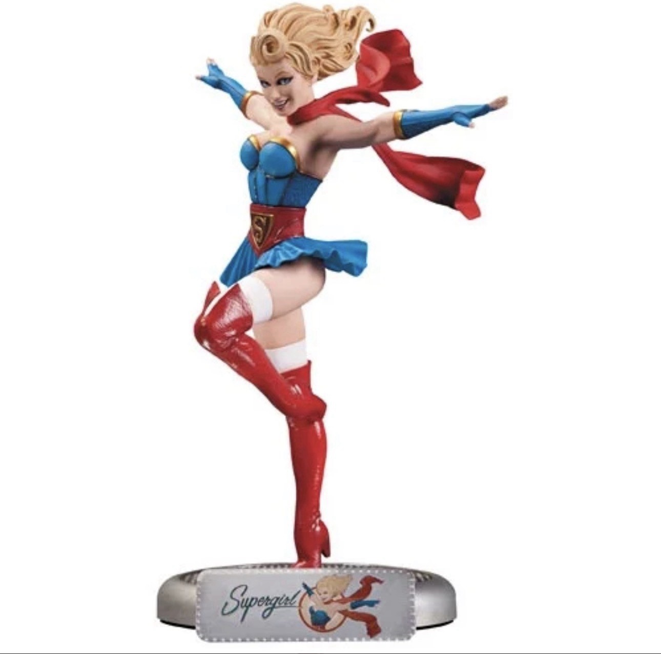 DC Bombshells Supergirl Statue - NIB #1936/5200 1st Edition Series Signed