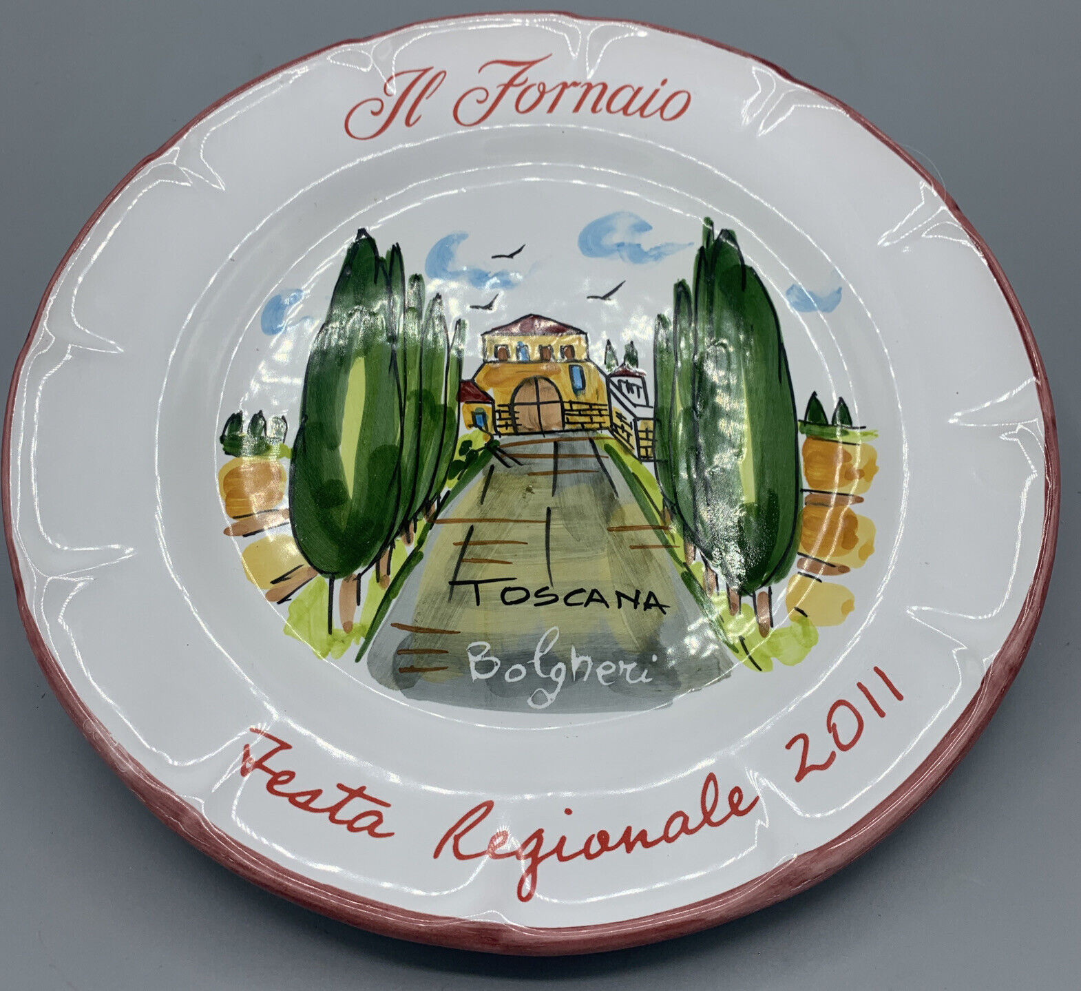 MINT  Il Fornaio Festa Regionale 2011 Plate ITALY 10\
