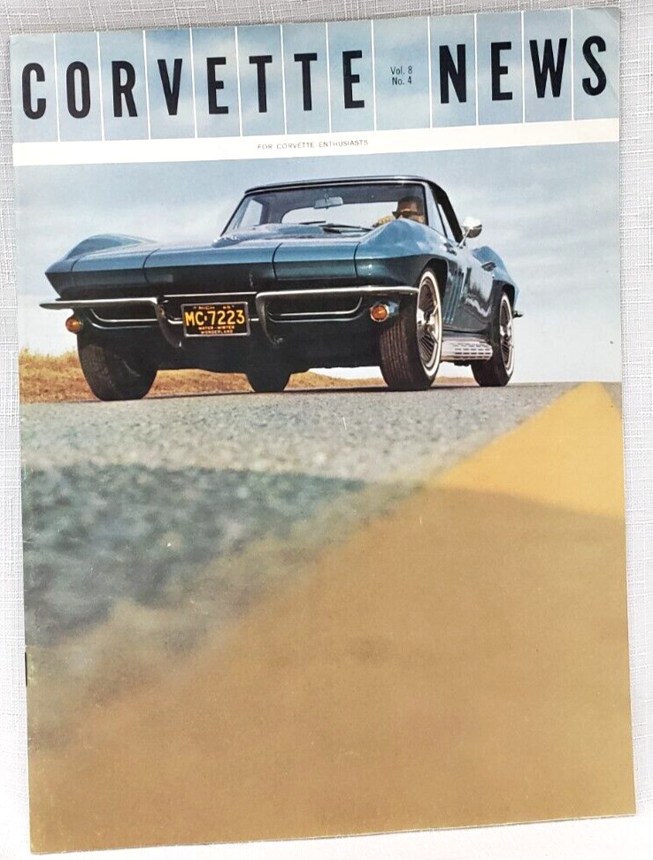 1965 CORVETTE NEWS, 396 Turbo,Racing,Sebring, Owners Mag Vol 8,#4, VG+,Lays Flat