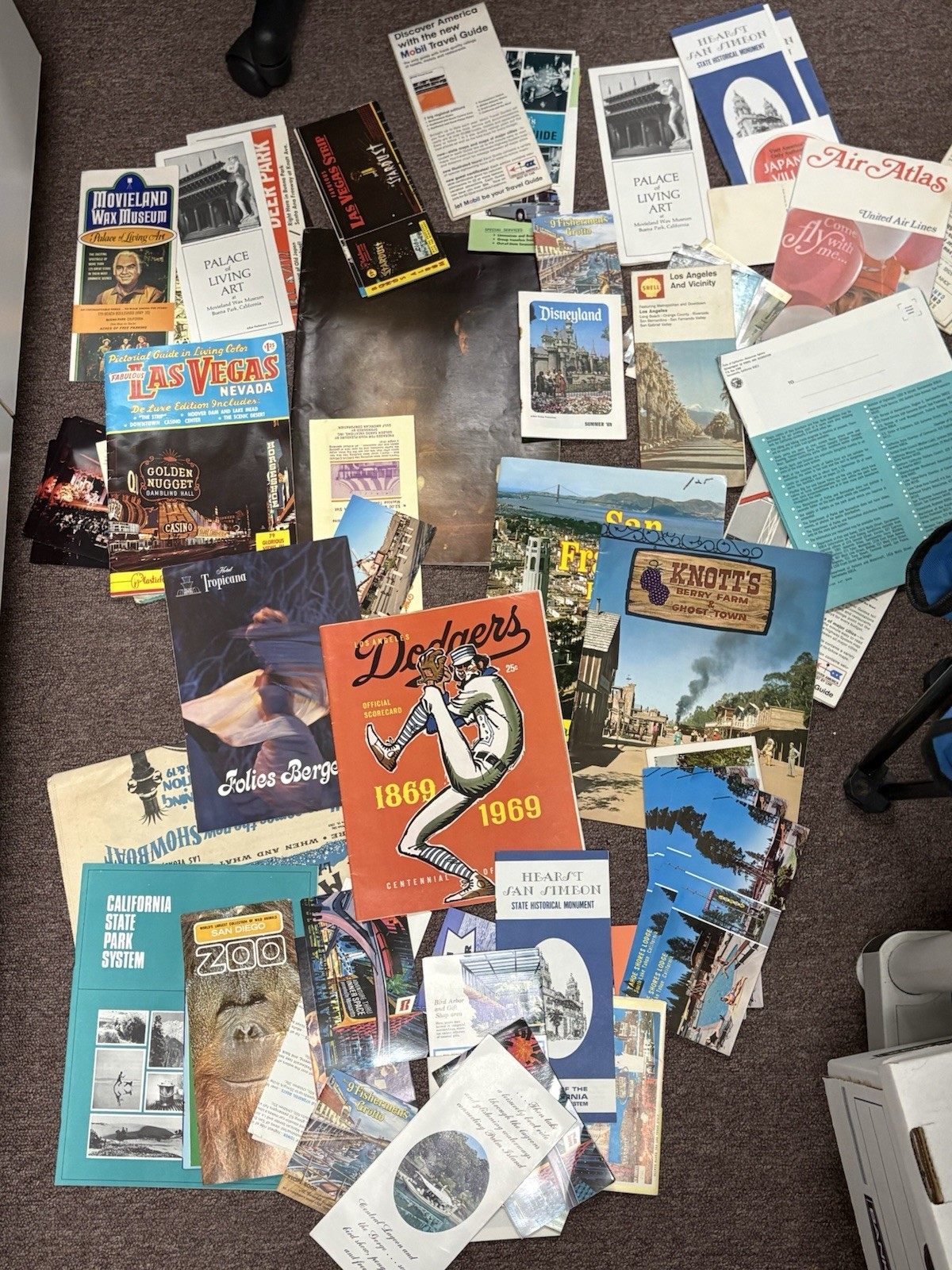 Vintage 1960’s Travel Brochures, Postcards, Etc. ~ UNSEARCHED ~ READ DESCRIPTION