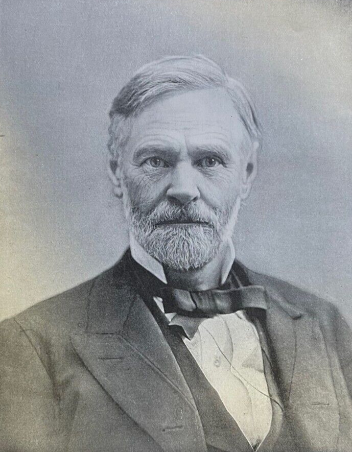 1893 Vintage Magazine Illustration Senator John Sherman 1893 Vintage Magazine Illustration Senator John Sherman