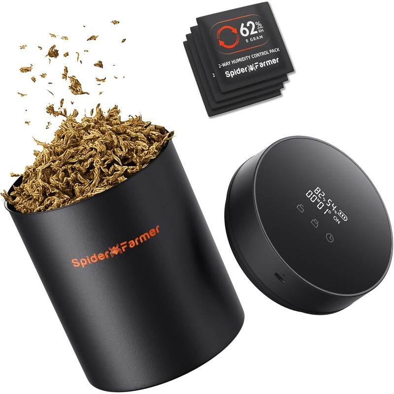 New Auto-Cure Smart Jar, 2L Portable Vacuum Seal Container with 4 x 62% Humidity