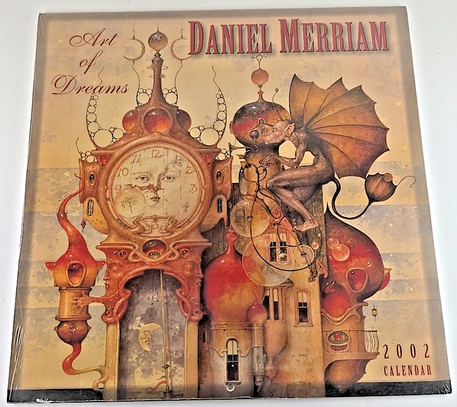 Daniel Merriam 2002 Art of Dreams RARE Out of Print New Sealed Unopened Calendar