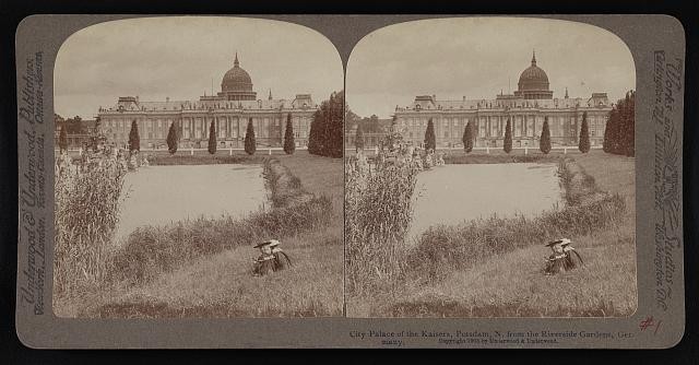 Photo:Potsdam Germany City Palace of the Kaisers 1903 Riverside Gardens