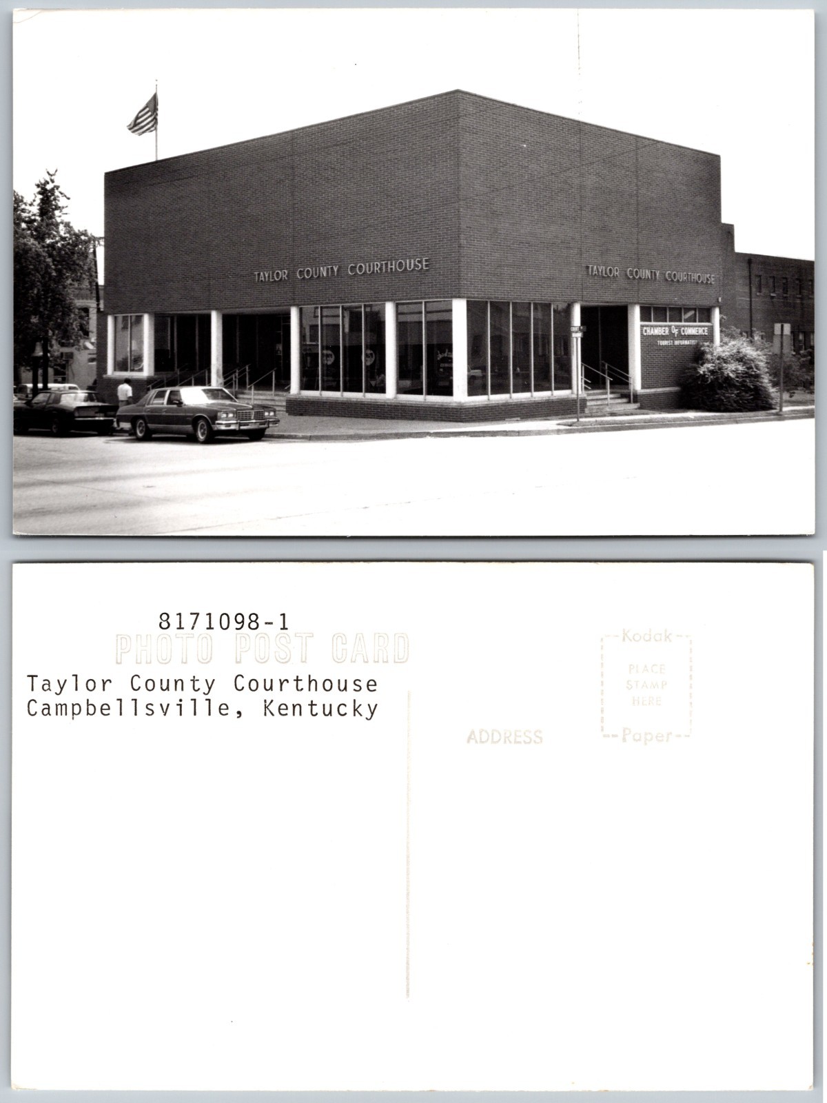 RPPC Taylor County Courthouse Campbellsville KY Photo Postcard