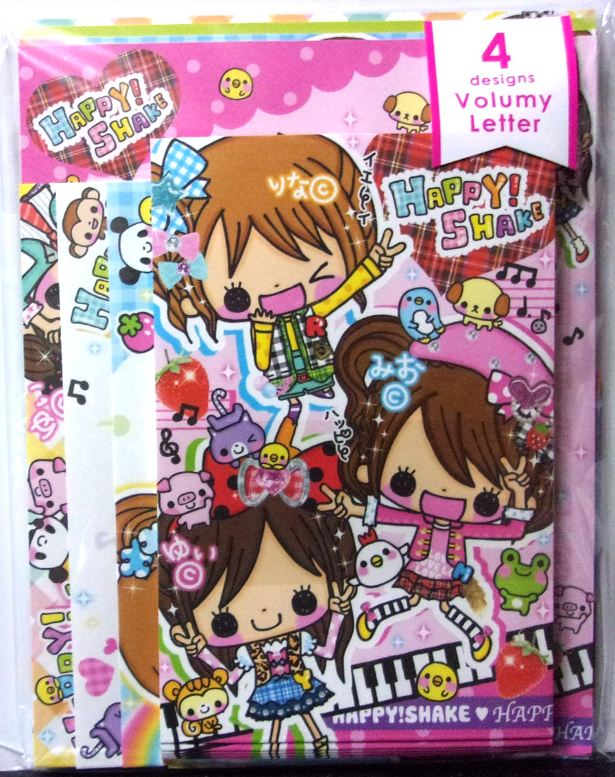 Q-LIA Heisei Retro Fancy Happy Shake Girl Volume Letter Set Made in JAPAN 2026