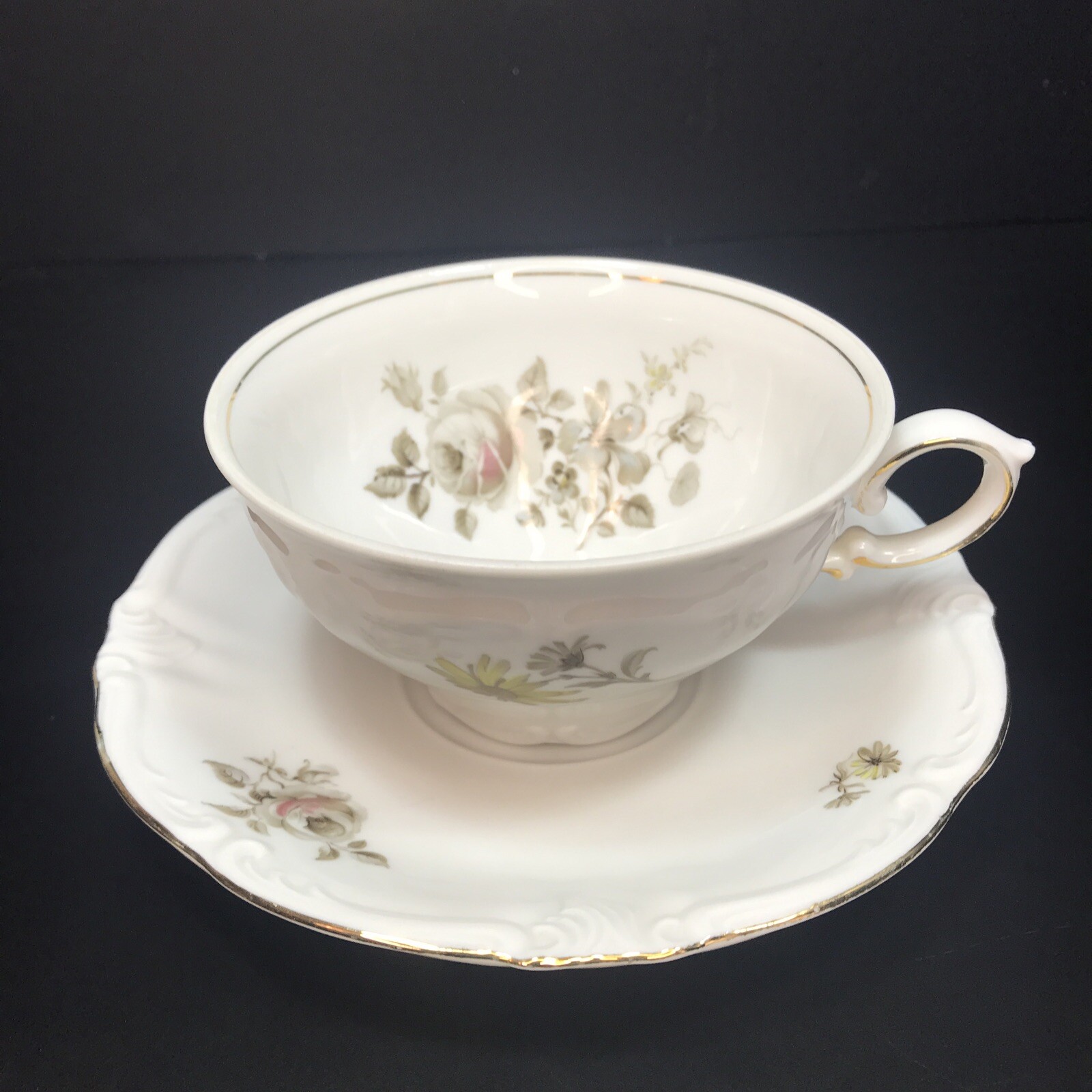 Vintage Winterling  Bavaria Germany - Empress Pattern Gold Trim - Cup and Saucer